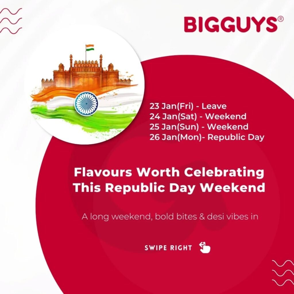 Instagram post from bigguysindia. This post is in position 1.